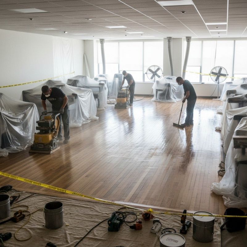 Local Tile Floor Refinishing pros at work