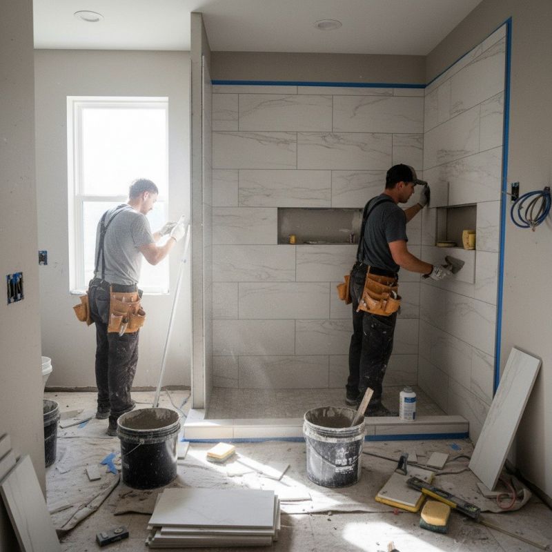 Tile Shower Renovation in Conroe, TX